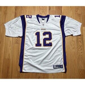 Minnesota Vikings Percy Harvin #12 Reebok NFL White Stitched Jersey Adult 52